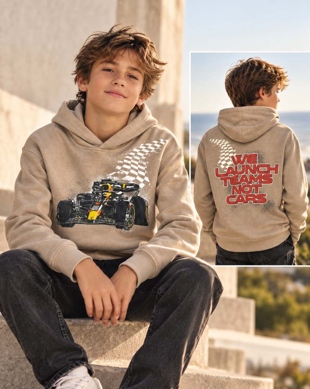 abercrombie kids Oracle Red Bull Racing Hoodie Size 11/12